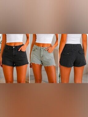 Back-to-School BUNDLE Essential | Distressed Denim Shorts -Size 6